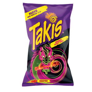 Takis Dragon Sweet Chili - riccioli di tortillas al peperoncino dolce da 90g