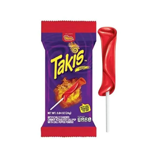 Takis Fuego Lollipop - Lecca Lecca Piccanti 24gr