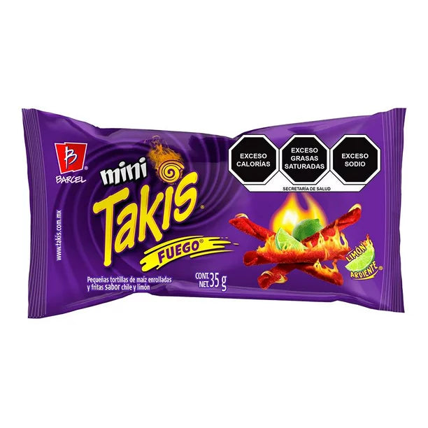 Mini Takis Fuego - Tortillas Di Mais Piccanti 35gr– Jerry America